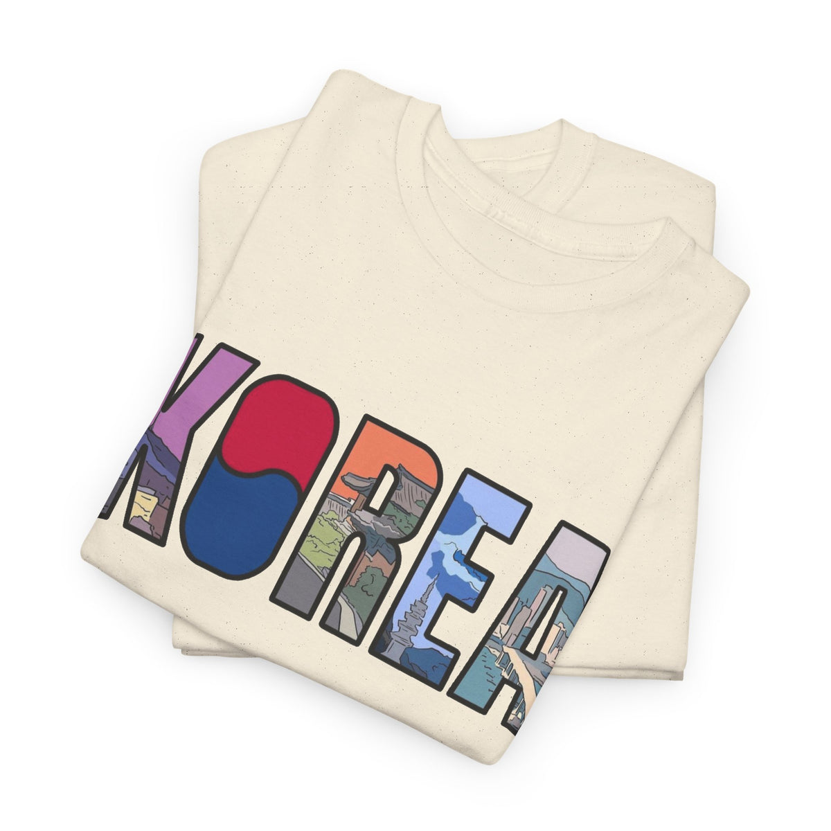 Korea Graphic T Shirt Men's Korean Heavy Cotton Tee