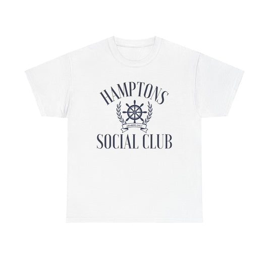 Hampton's Social Club Graphic T Shirt Men's Vintage Heavy Cotton Tee