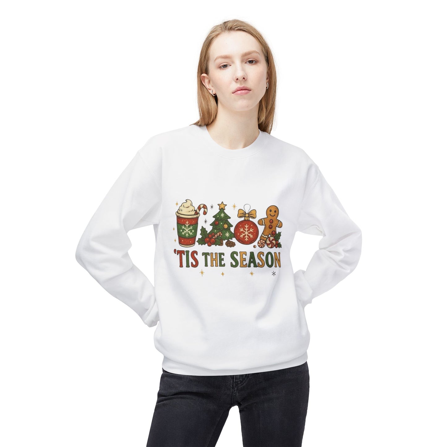 Tis The Season Christmas Sweater Holiday's NEW Unisex Fleece Crewneck Sweatshirt