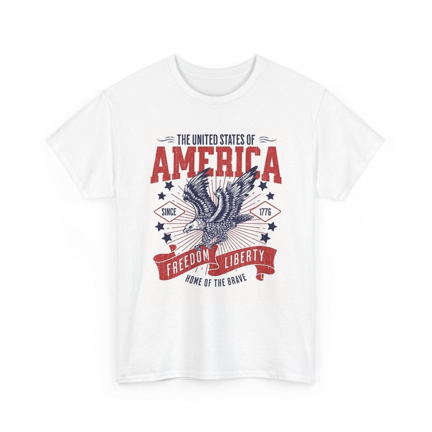 USA American Flag Graphic T Shirt Brand NEW Unisex Heavy Cotton Tee