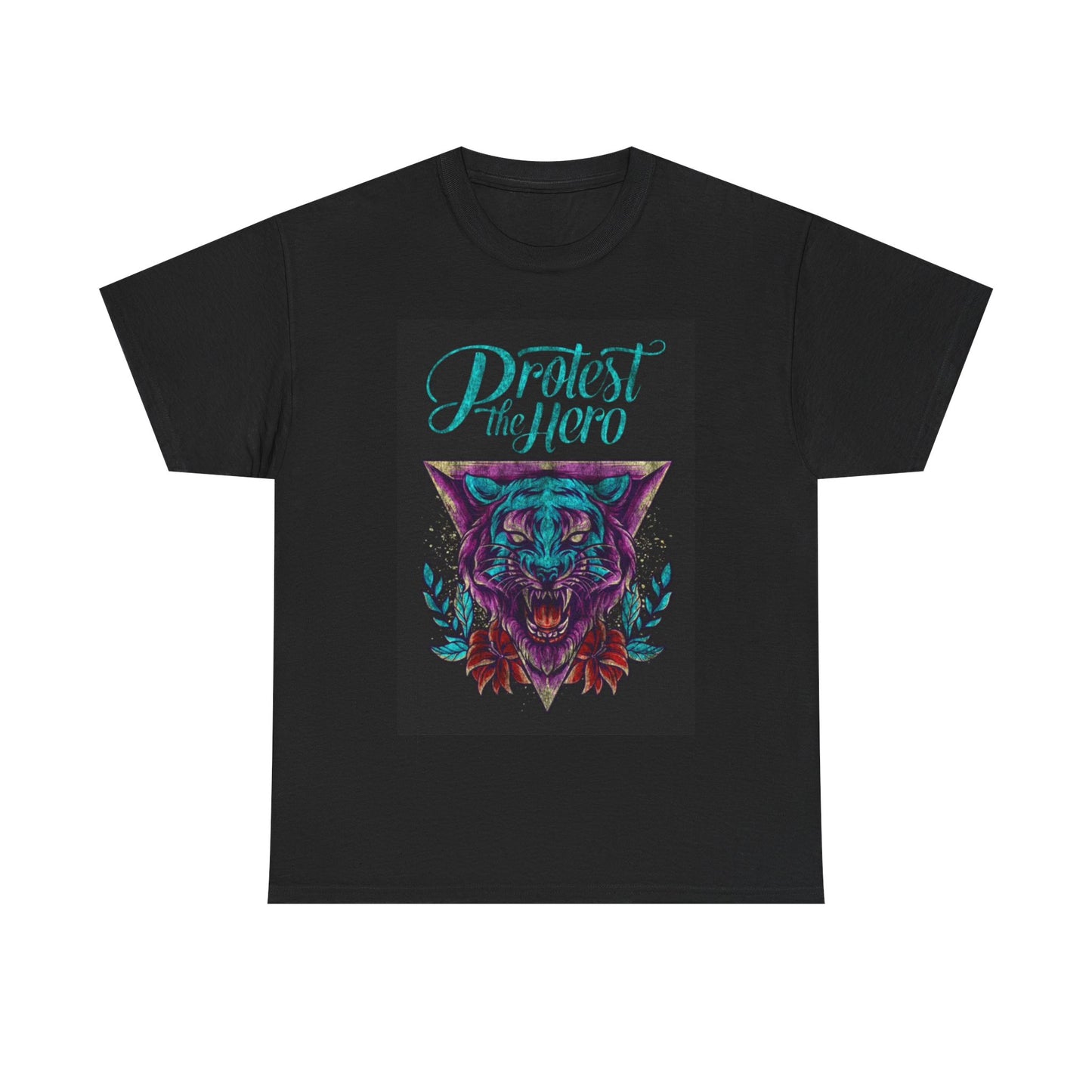Protest the hero T-shirt tiger art retro rock nation Unisex Heavy Cotton Tee