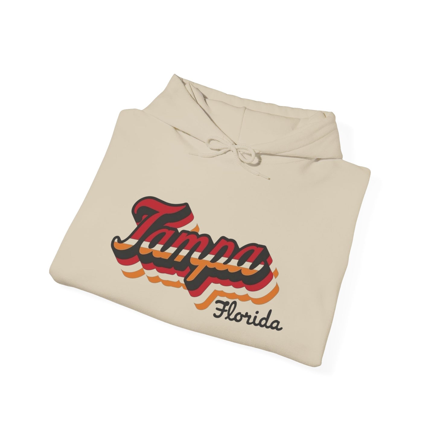 Tampa Florida Retro Graphic Hoodie Unisex Heavy Blend™ Hooded Sweatshirt
