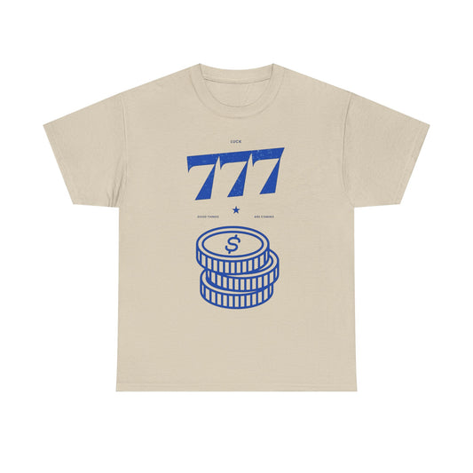 Luck 777 Retro Graphic T Shirt Unisex Cotton Tee - New Gift - Tee