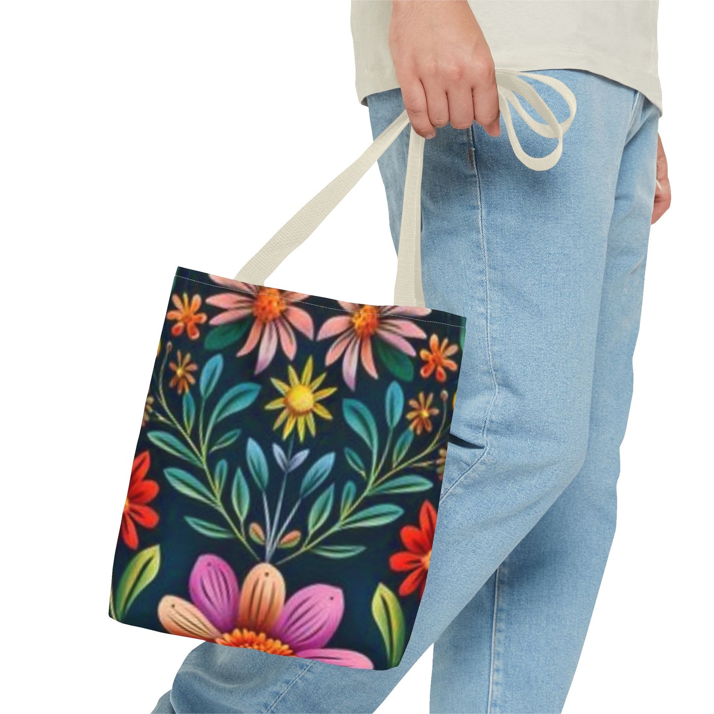 Flowers All Over Print BRAND NEW Purse, Pocketbook,Travel Tote Bag