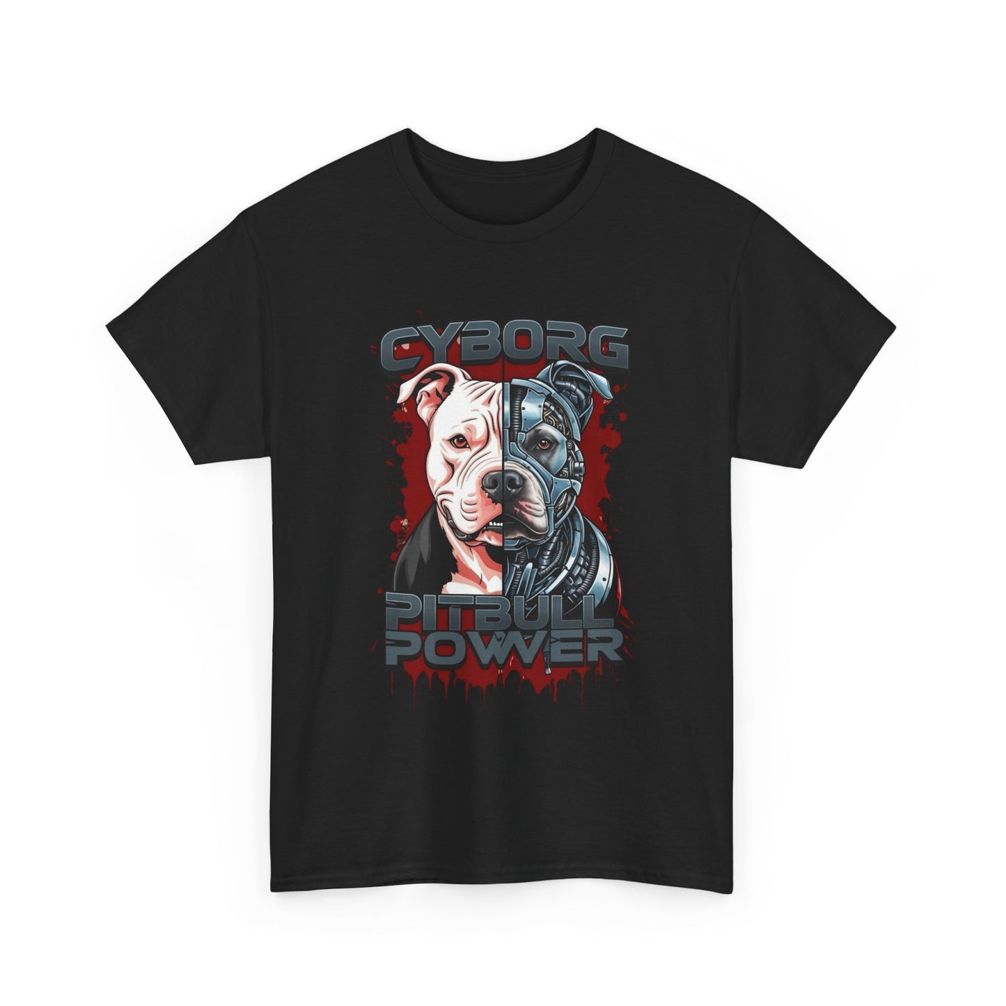 Pitbull Power Graphic T Shirt Unisex Heavy Cotton Tee
