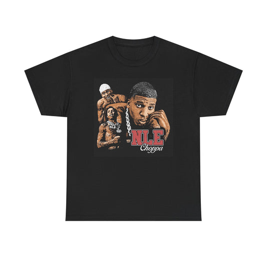 NLE Choppa Graphic T Shirt Vintage Rap Hip Hop Unisex Heavy Cotton Tee
