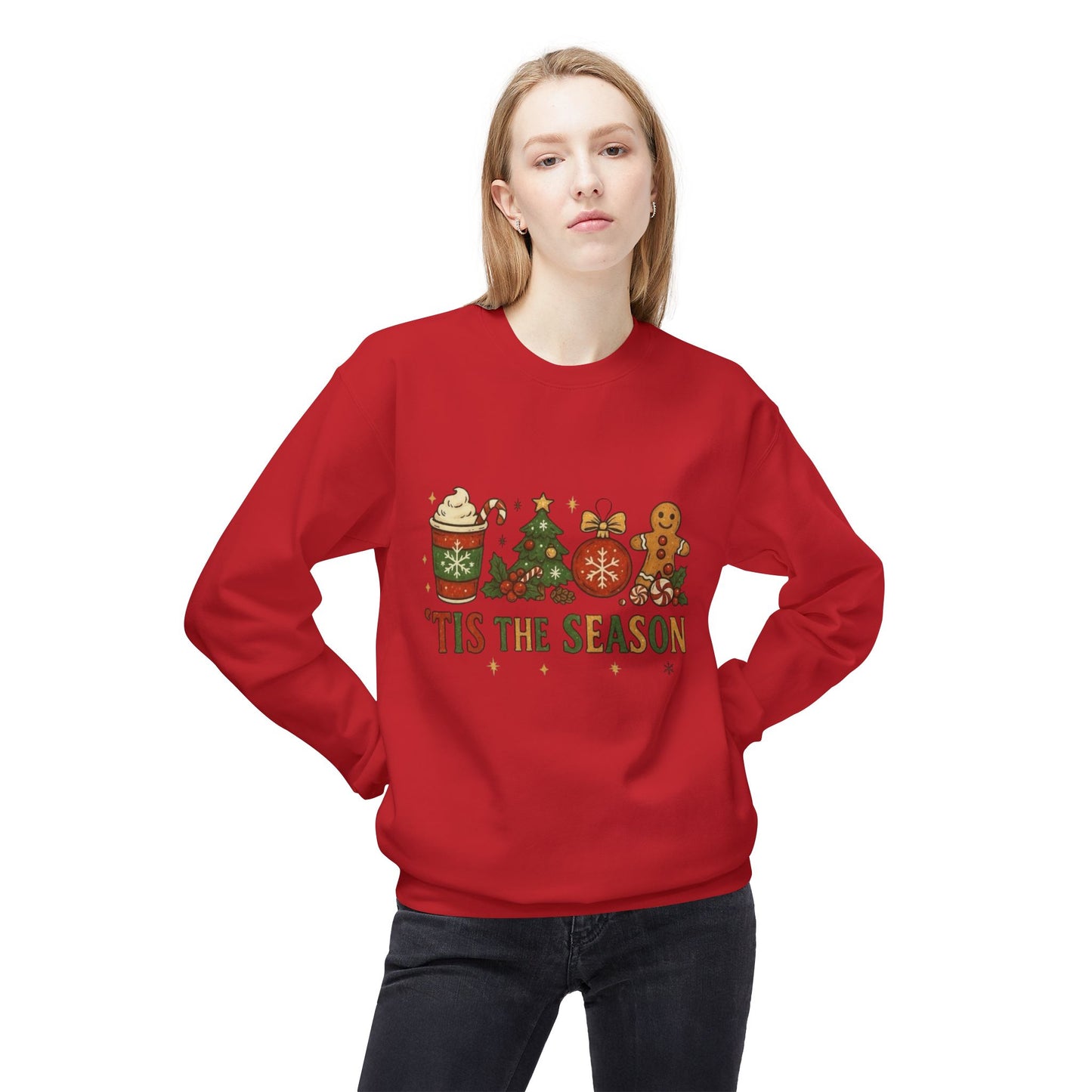 Tis The Season Christmas Sweater Holiday's NEW Unisex Fleece Crewneck Sweatshirt