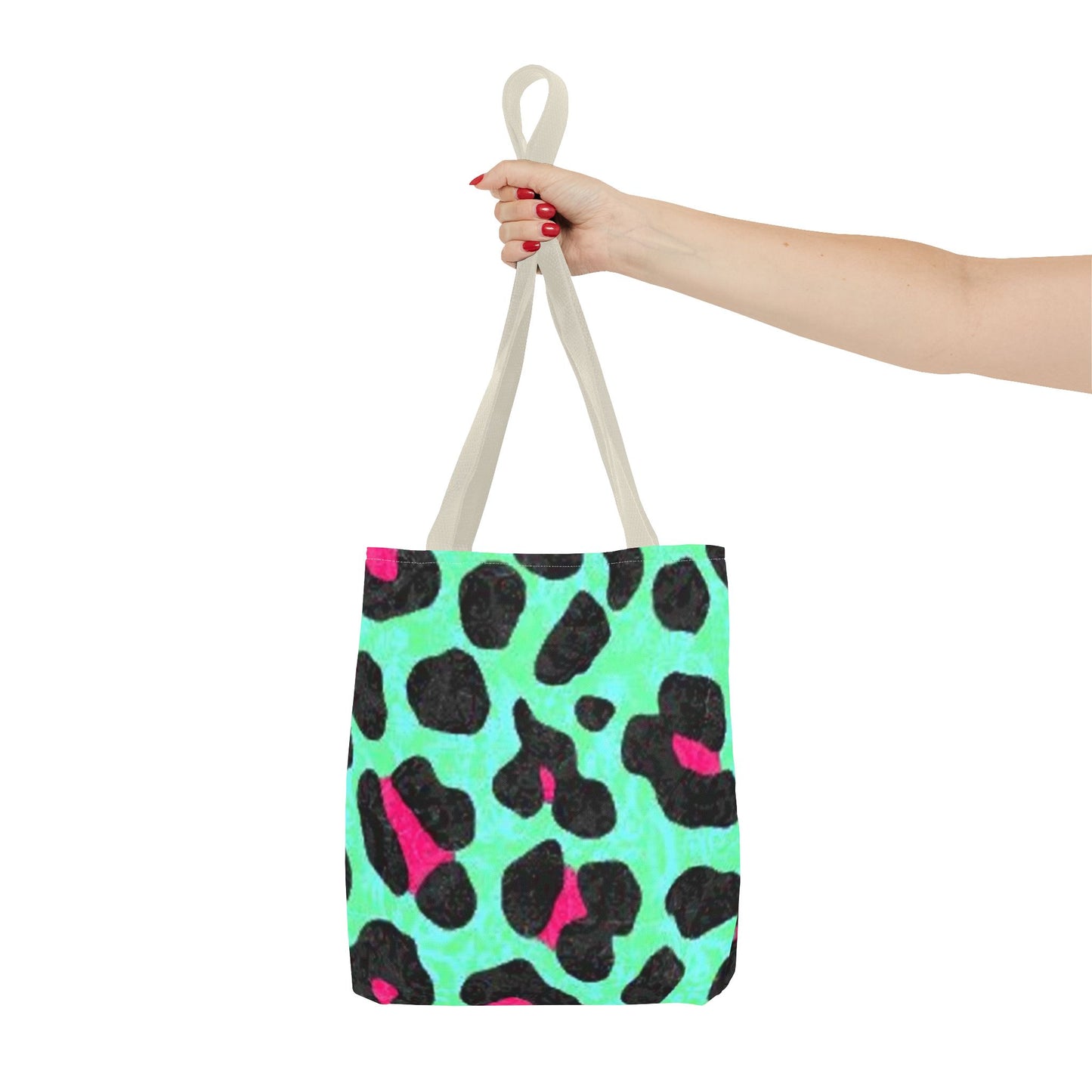 Green And Pink Cheetah Print BRAND NEW Purse, Pocketbook,Travel Tote Bag