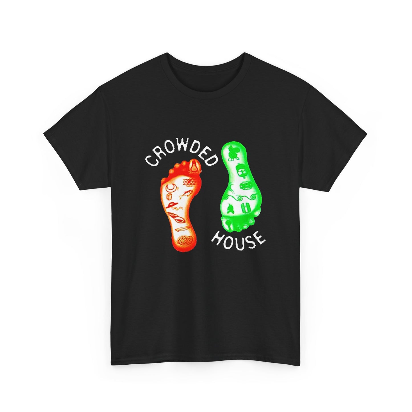 Crowded House Album Cover Graphic T Shirt NEW Unisex Heavy Cotton Tee