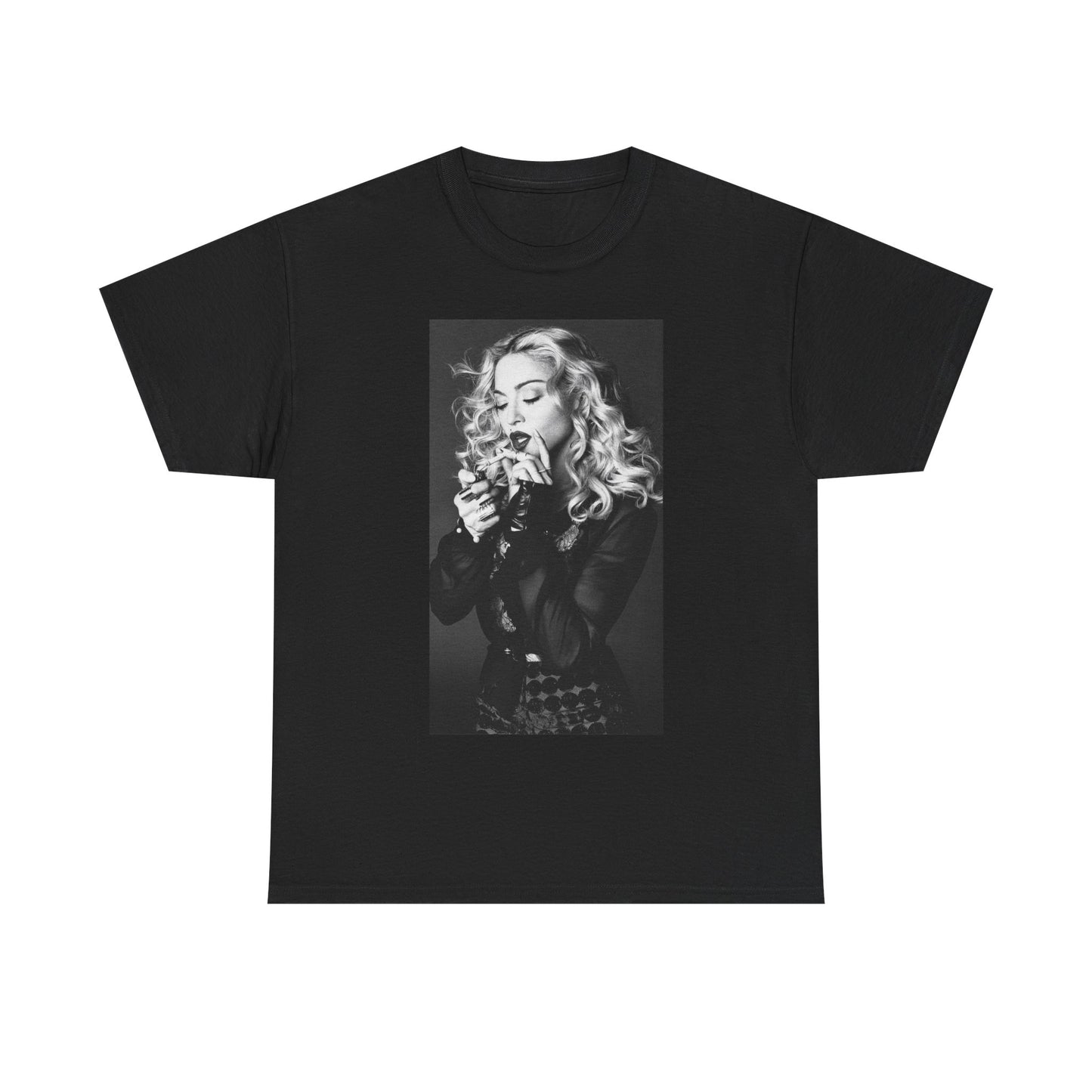 Madonna Tshirt Vintage Modeling Graphic 90s retro Queen Unisex Heavy Cotton Tee