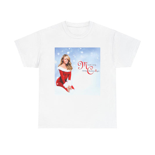 Mariah Carey Tshirt Poster Album Vintage Short Sleeve Unisex Christmas Colors