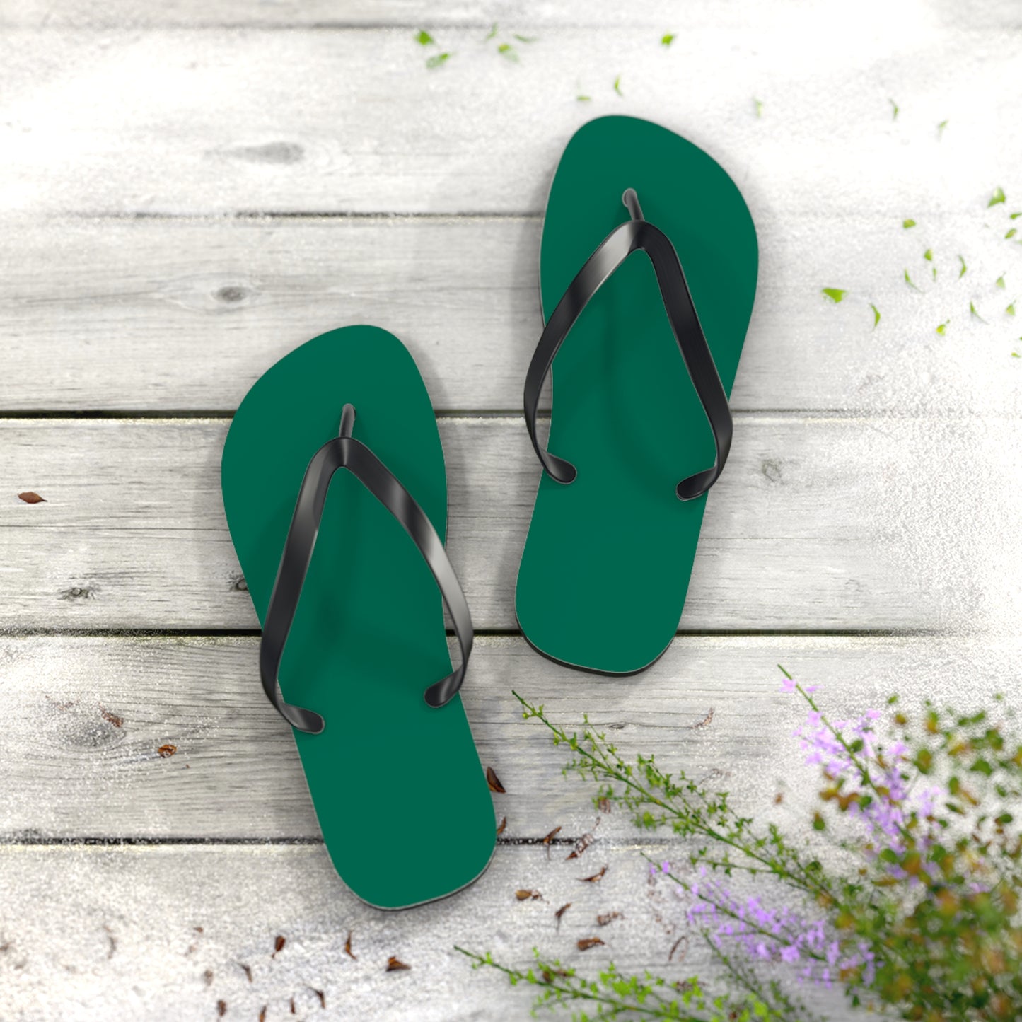 Turf Green Flip Flops, Sandals Slides, Summer Footwear, Brand New