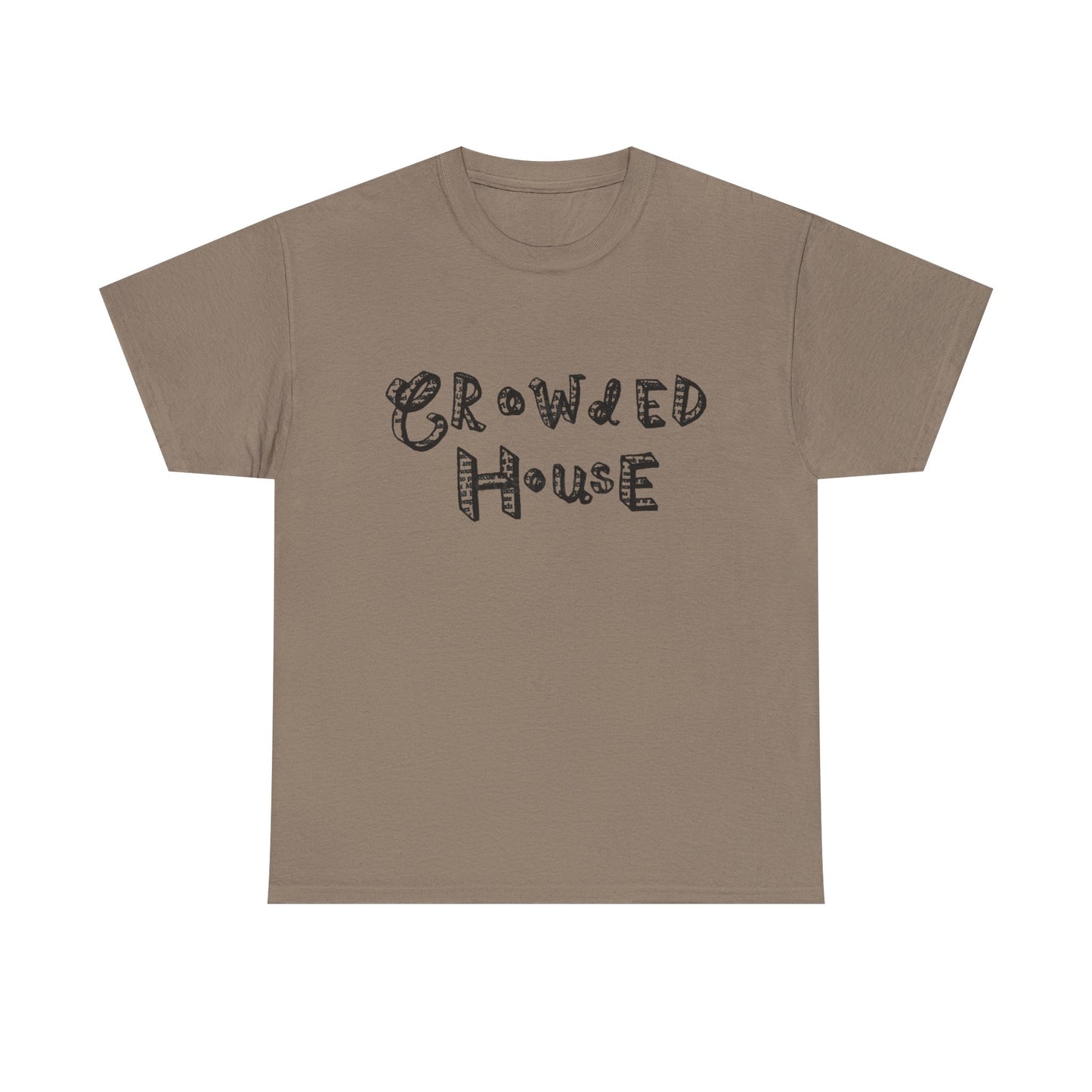 Crowded House Retro Graphic T Shirt NEW Unisex Heavy Cotton Tee