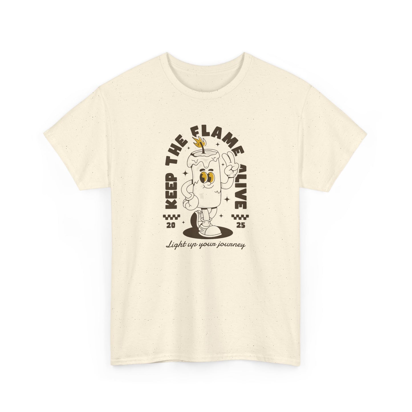 Keep The Flame Alive Graphic T-Shirt Comfy Cotton Tee Brand NEW