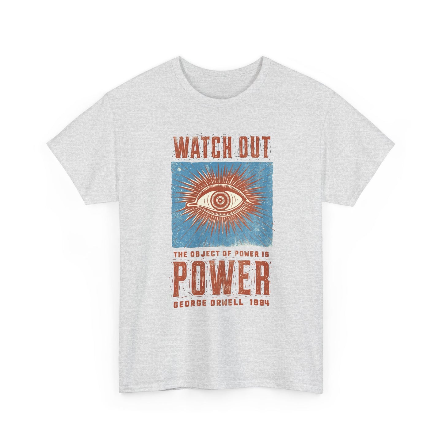 George Orwell Power Graphic T Shirt NEW ADULT TEE VINTAGE