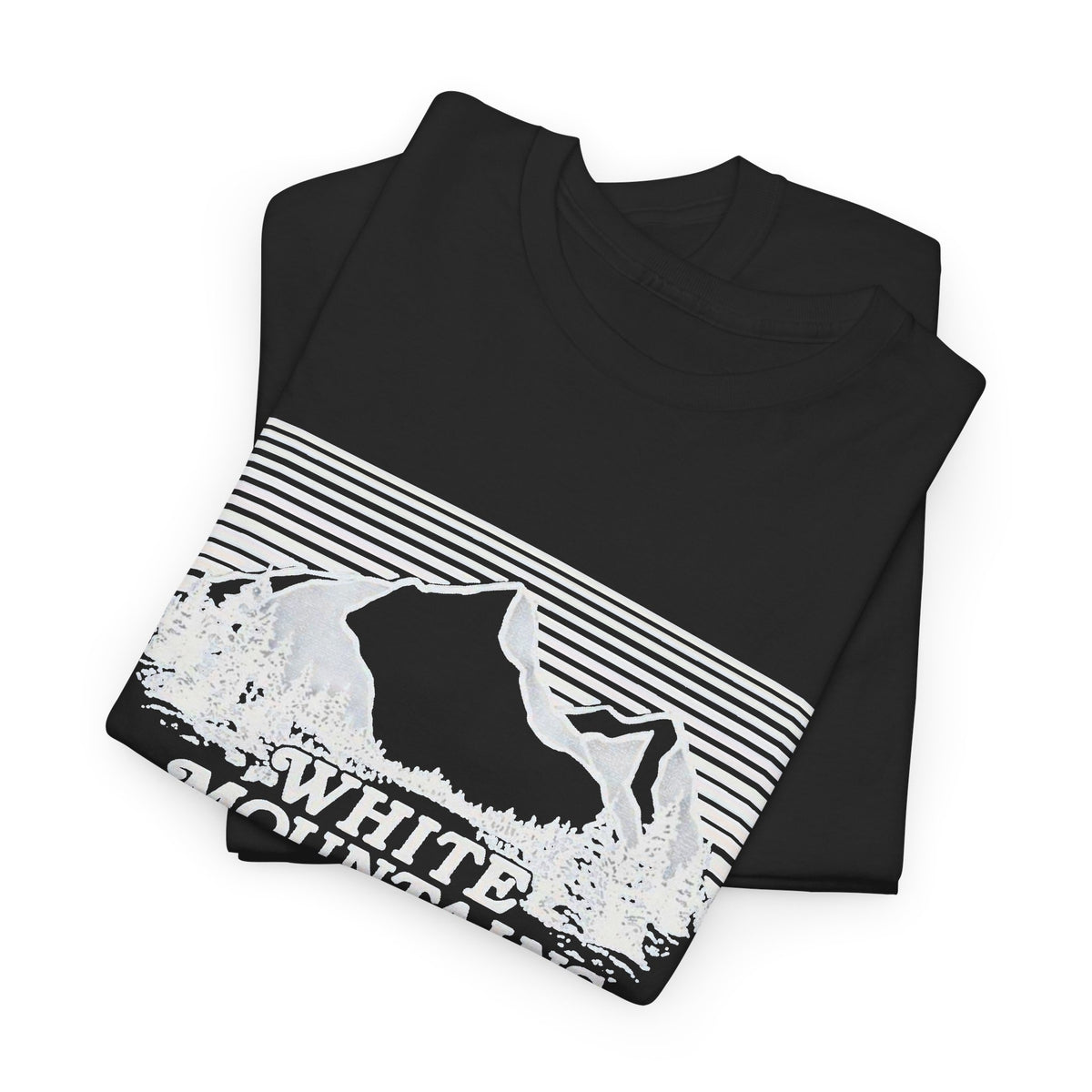 White Mountains New Hampshire Tee | Retro Mountain Silhouette Men's Graphic T Shirt