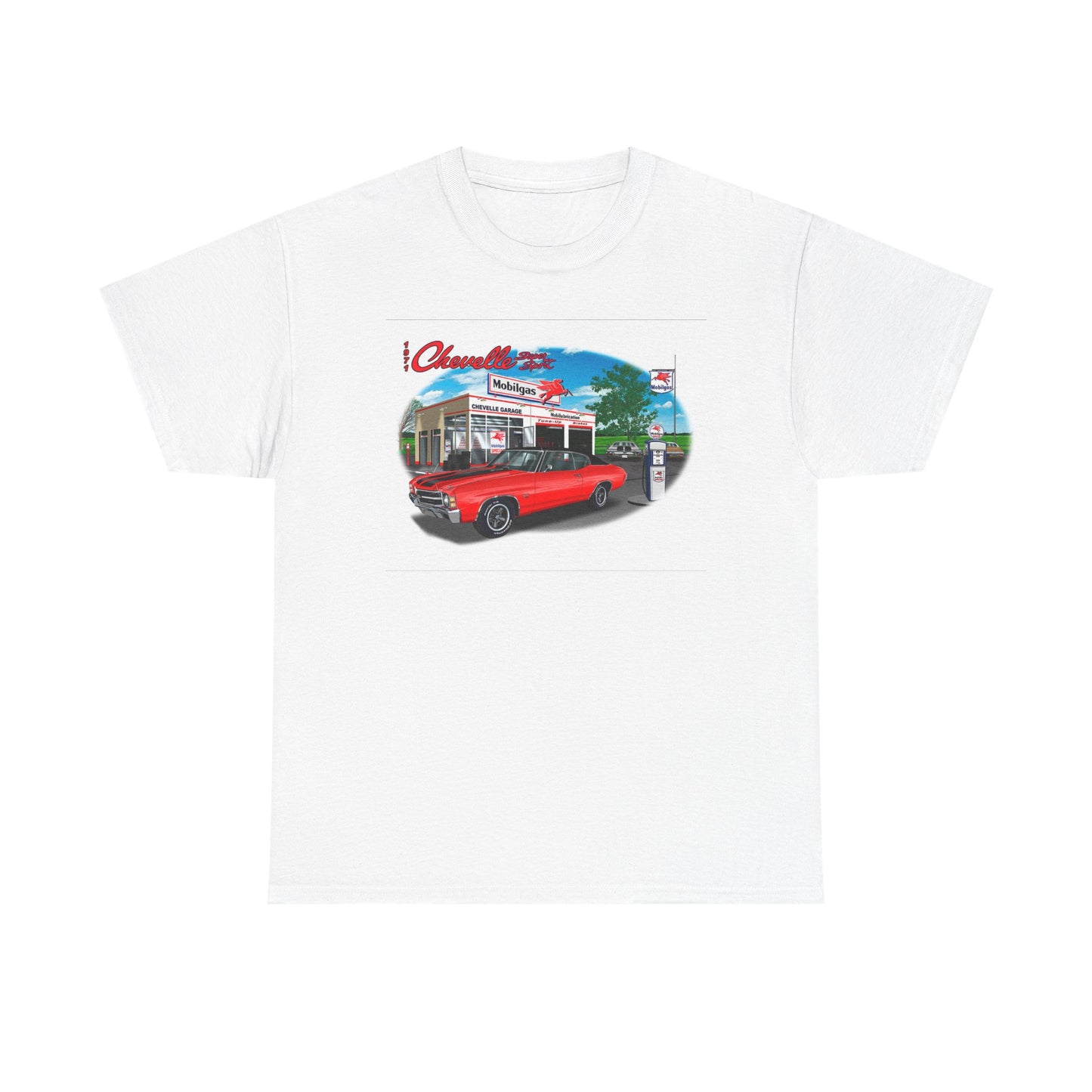 Chevelle Graphic T Shirt Super Sport Retro Poster 70s Muscle Unisex Heavy Cotton