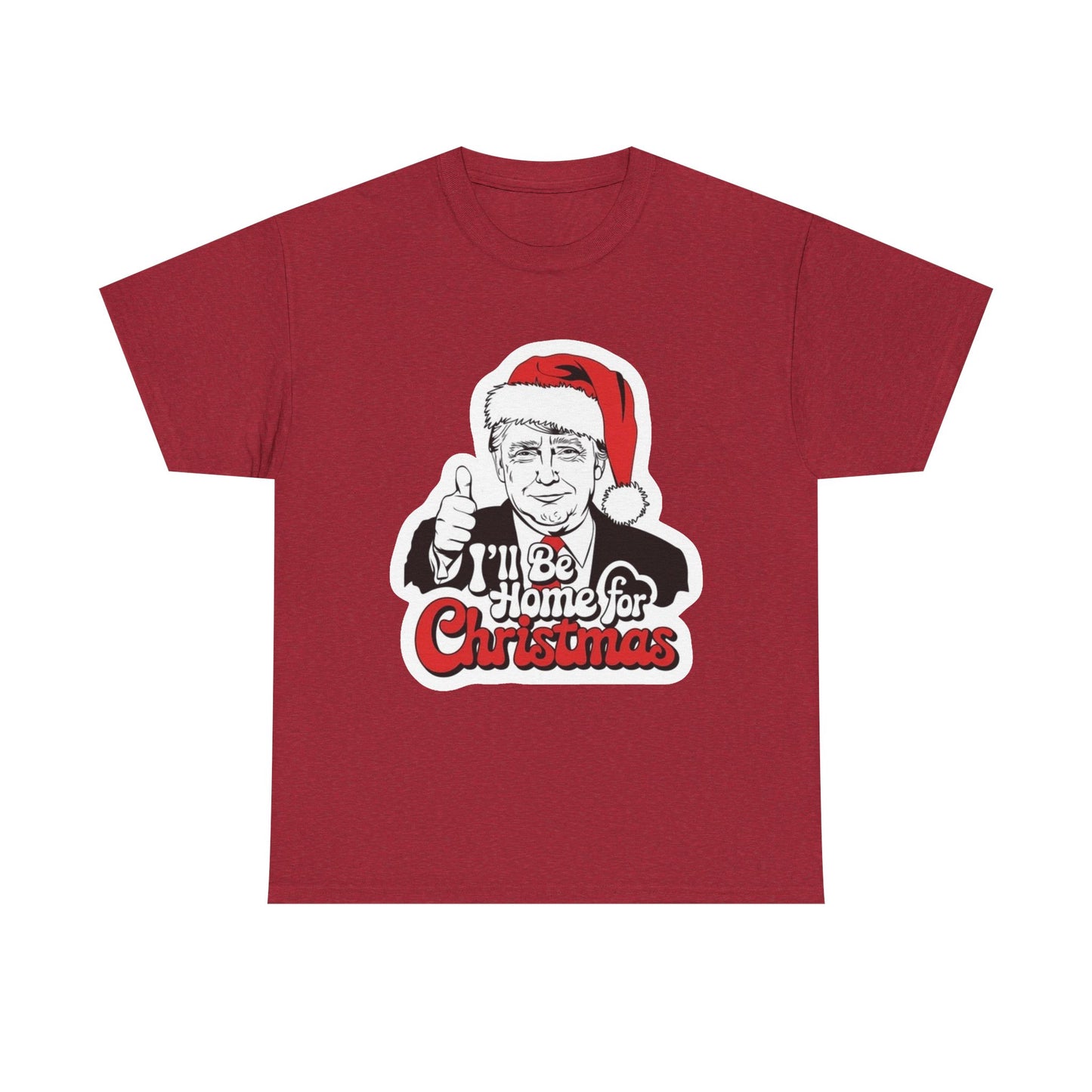 Trump Merry Christmas T Shirt Funny Holidays Graphic Unisex Heavy Cotton Tee