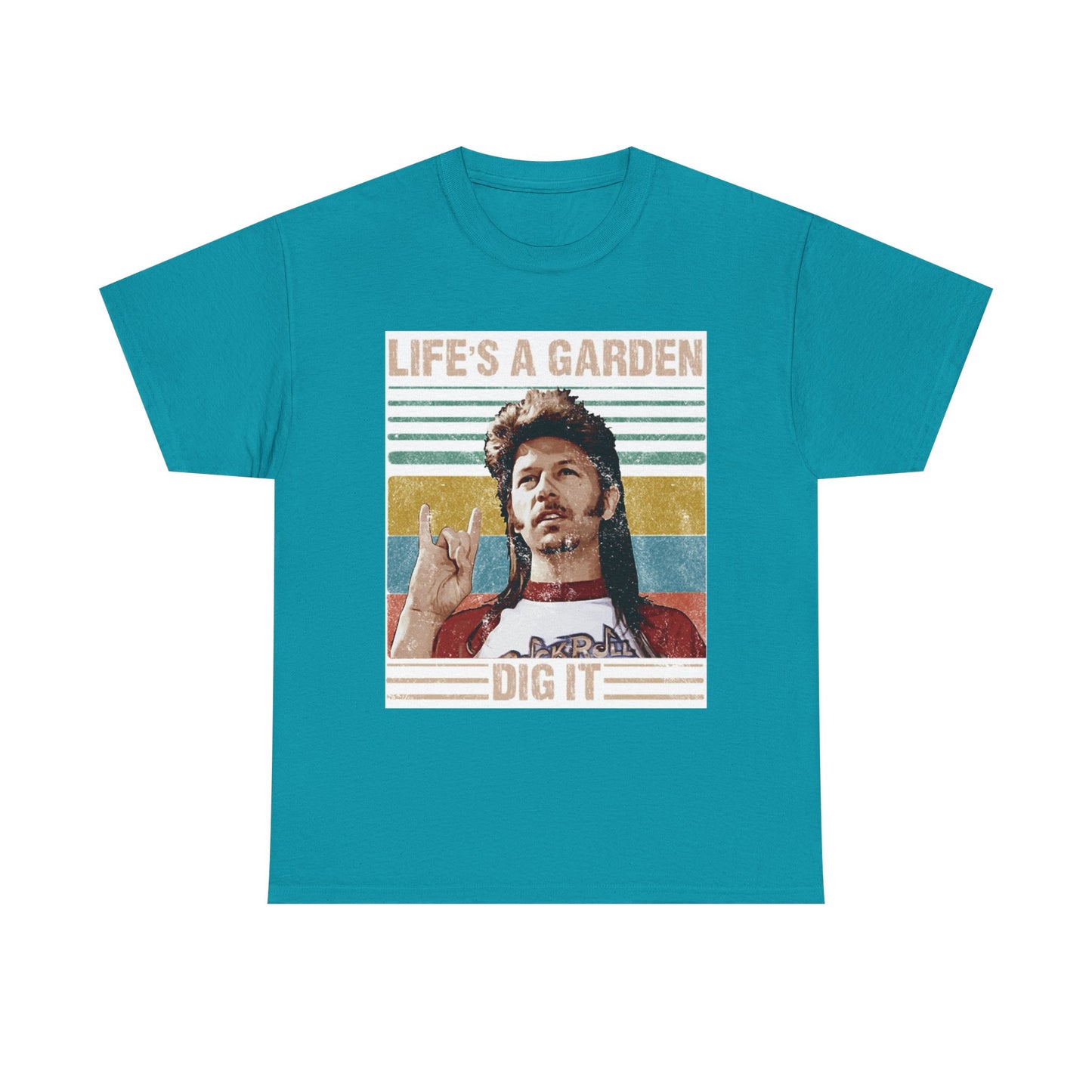 Lifes A Garden Dig It T Shirt Funny Joe Dirt Movie Unisex Heavy Cotton Tee