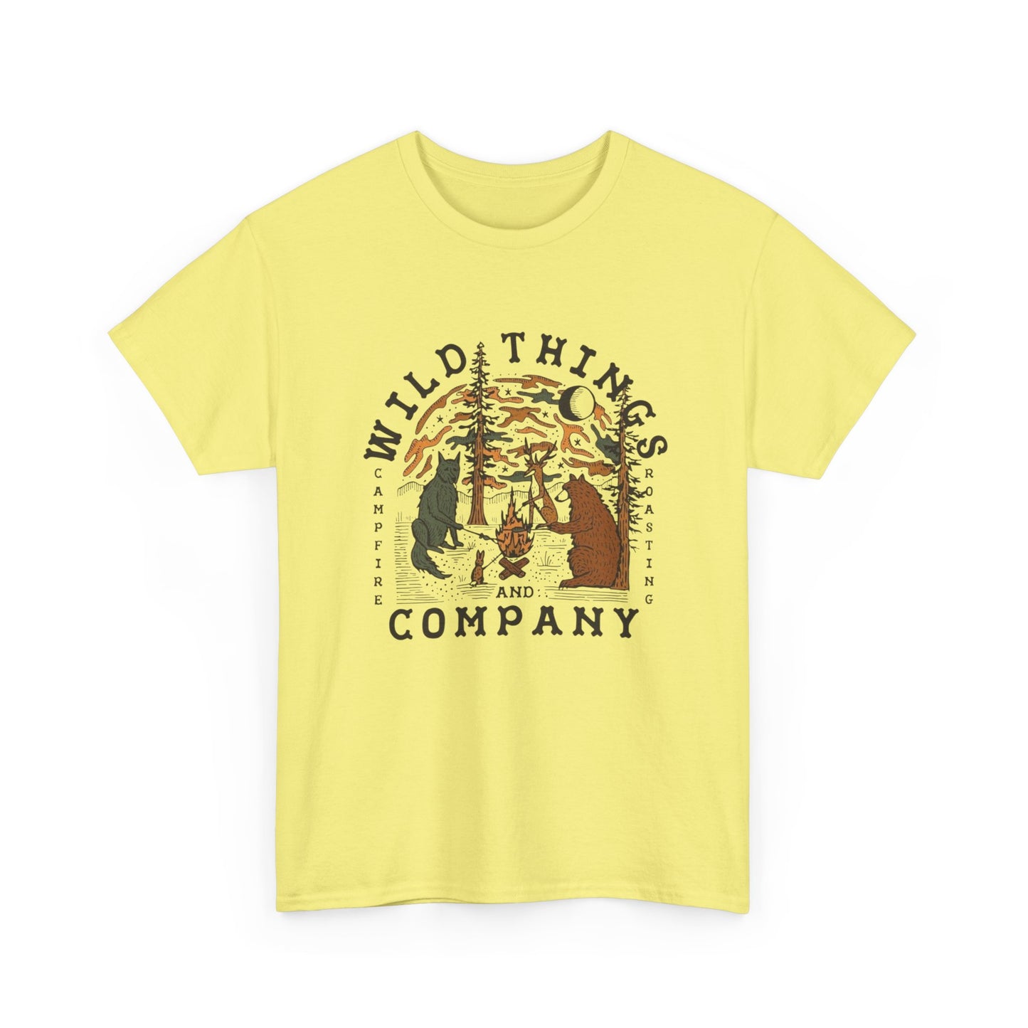Wild Things Company Camping Graphic T Shirt NEW Adult Tee