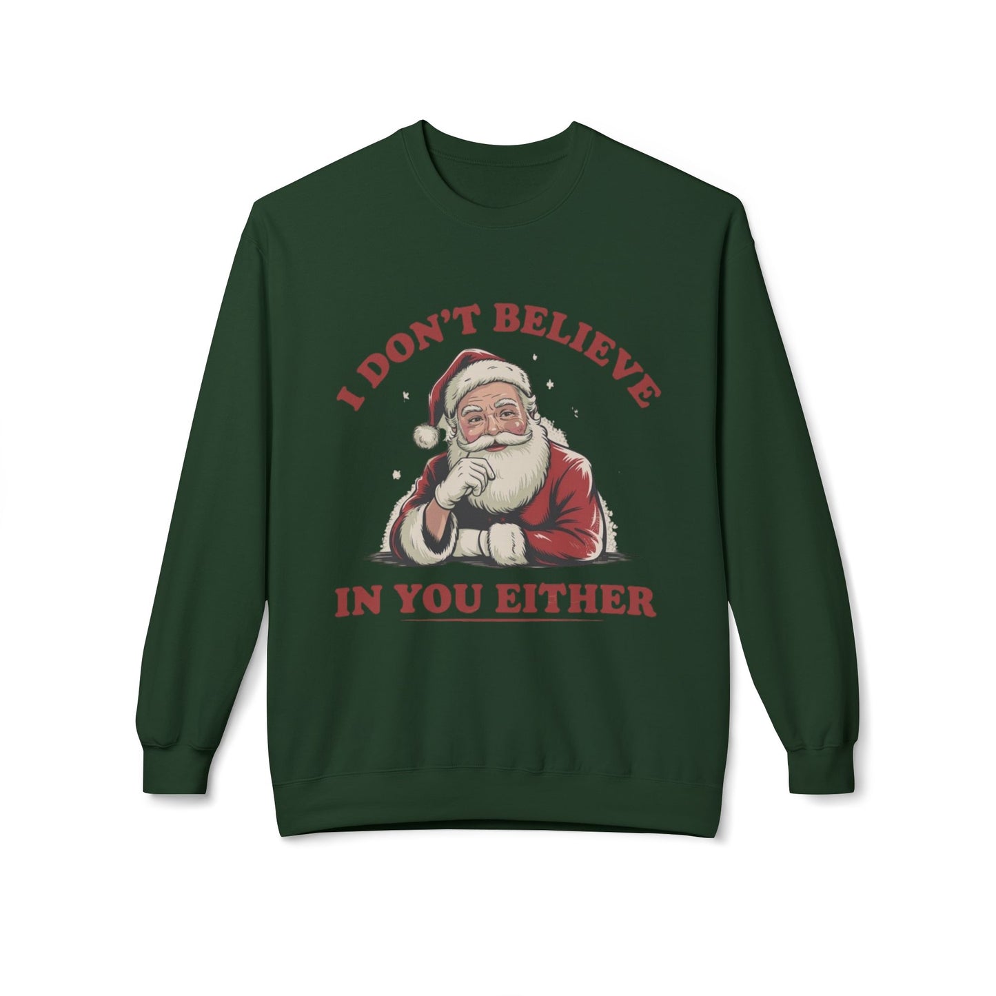 Funny Santa Jokes Sweater NEW Unisex Fleece Crewneck Sweatshirt