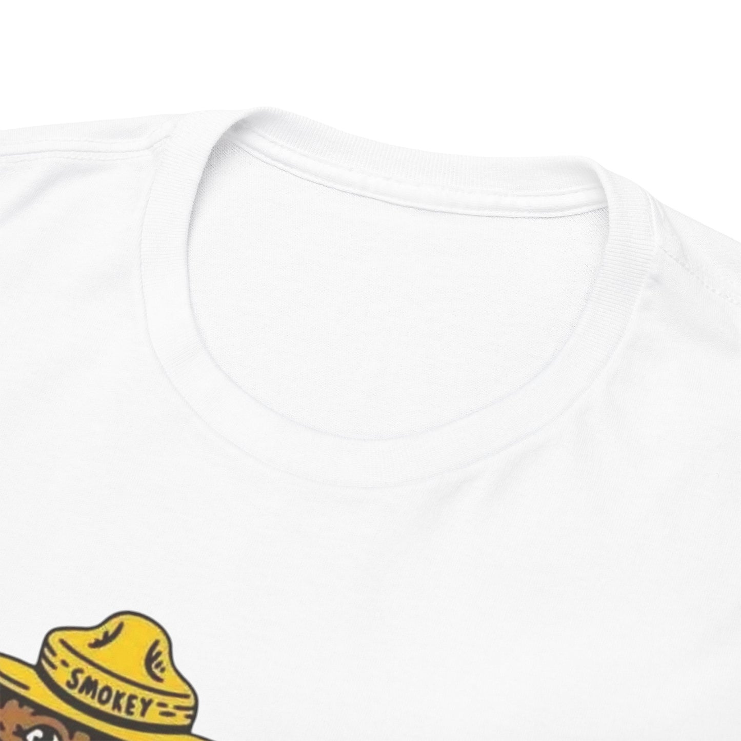 Smokey The Bear Graphic T Shirt Funny Vintage Jokes Unisex Heavy Cotton Tee