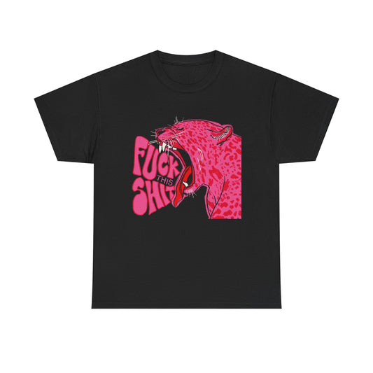 Funny Pink Panther T-Shirt Men's Women's Heavy Cotton Tee NEW GIFT