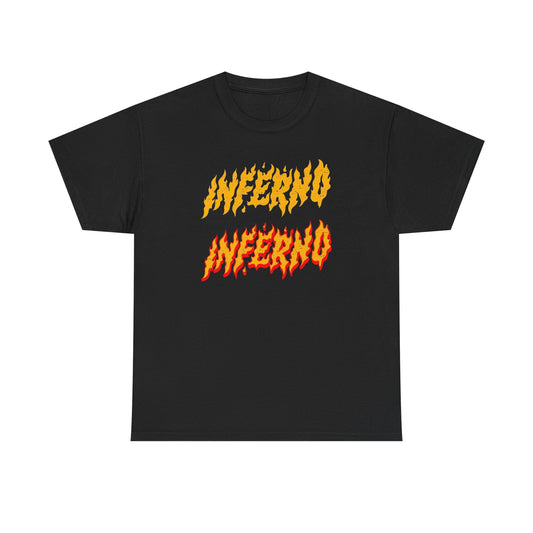 Inferno Inferno Retro Skateboarding Graphic T-Shirt Unisex Heavy Cotton Tee