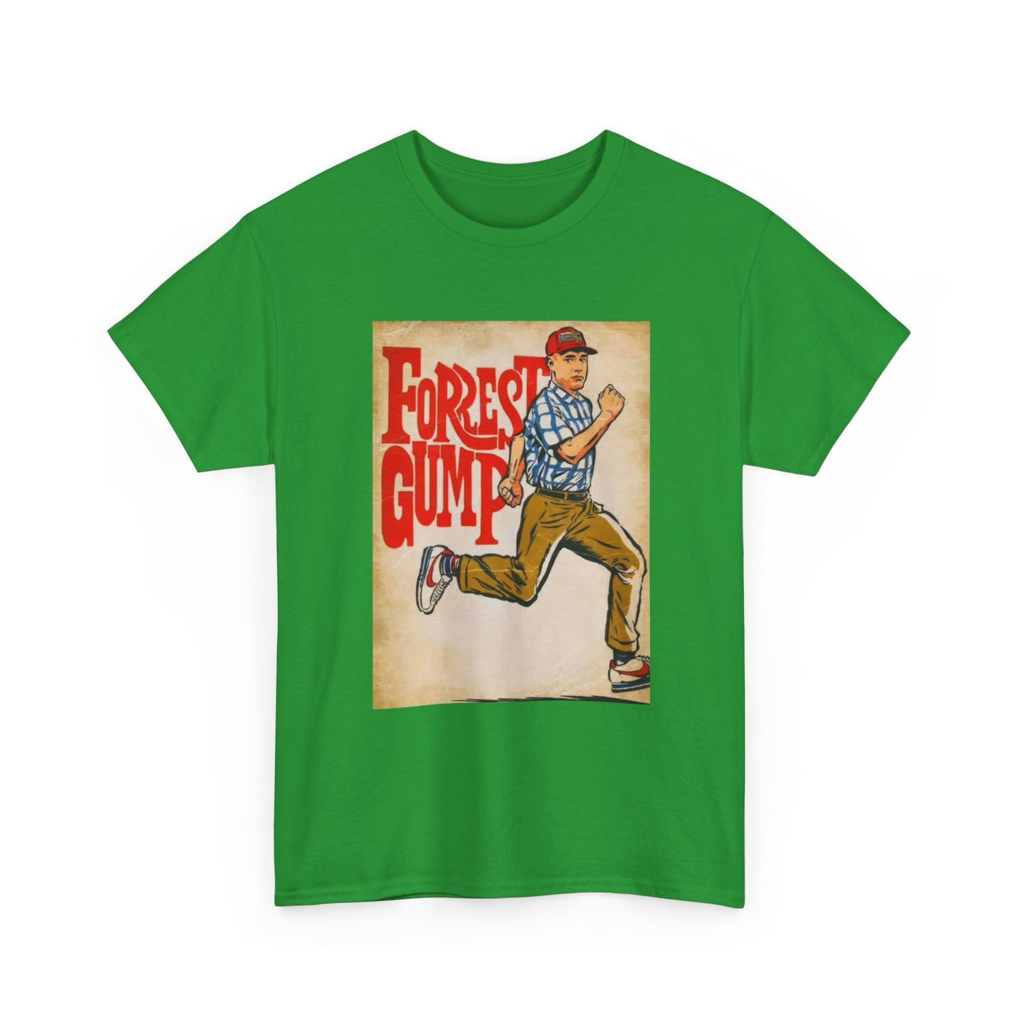 Forrest Gump Tshirt Vintage Retro Movie Poster Unisex Heavy Cotton Tee