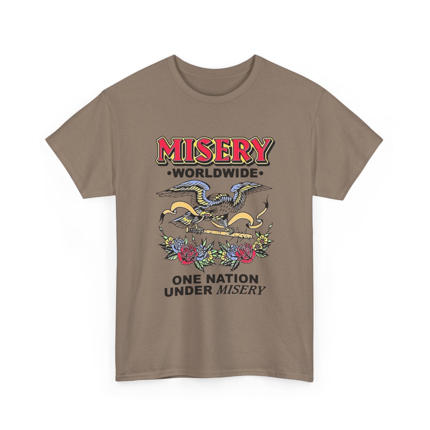 Misery Worldwide Graphic T Shirt Unisex Heavy Cotton Tee
