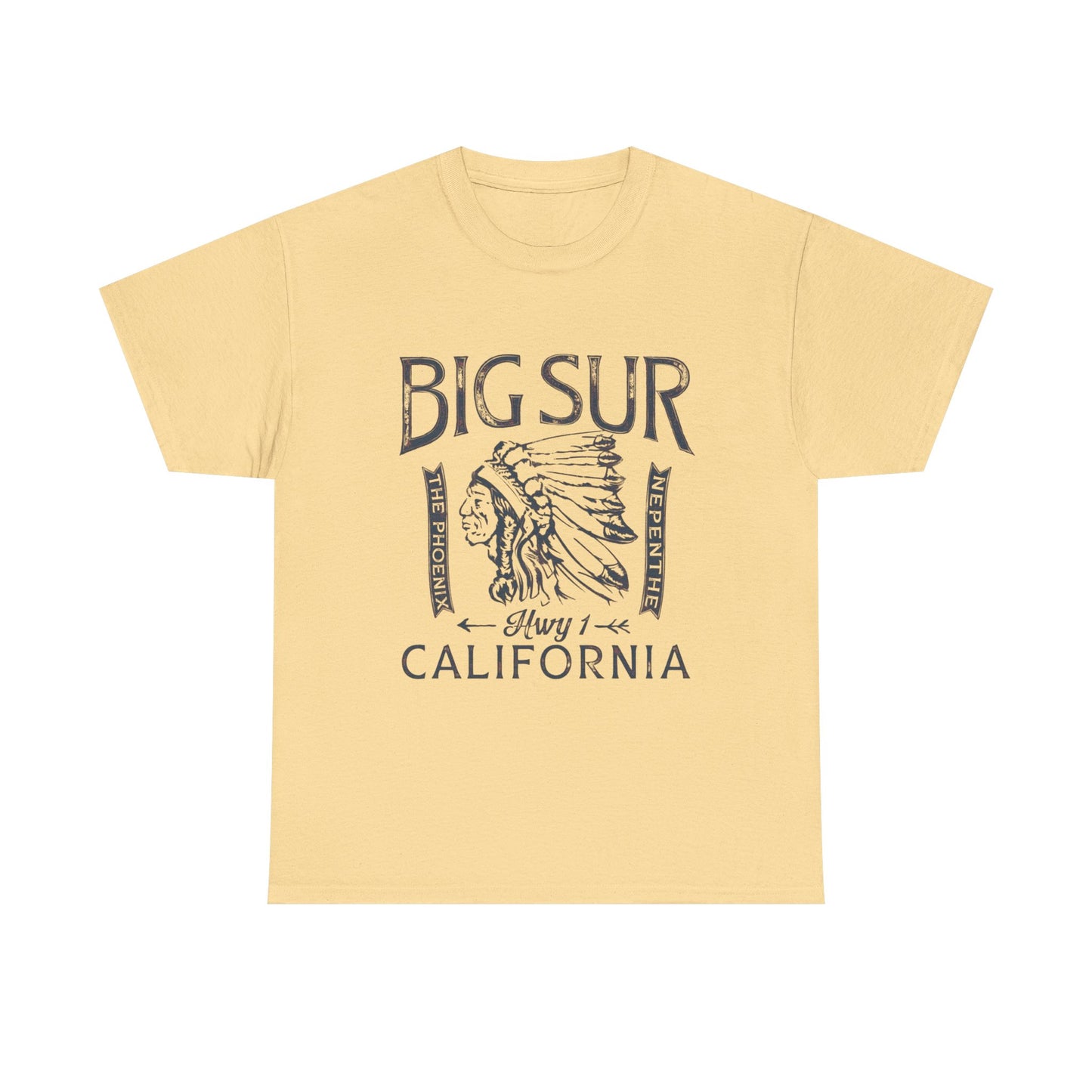 Big Sur California Graphic T Shirt Unisex Heavy Cotton Tee