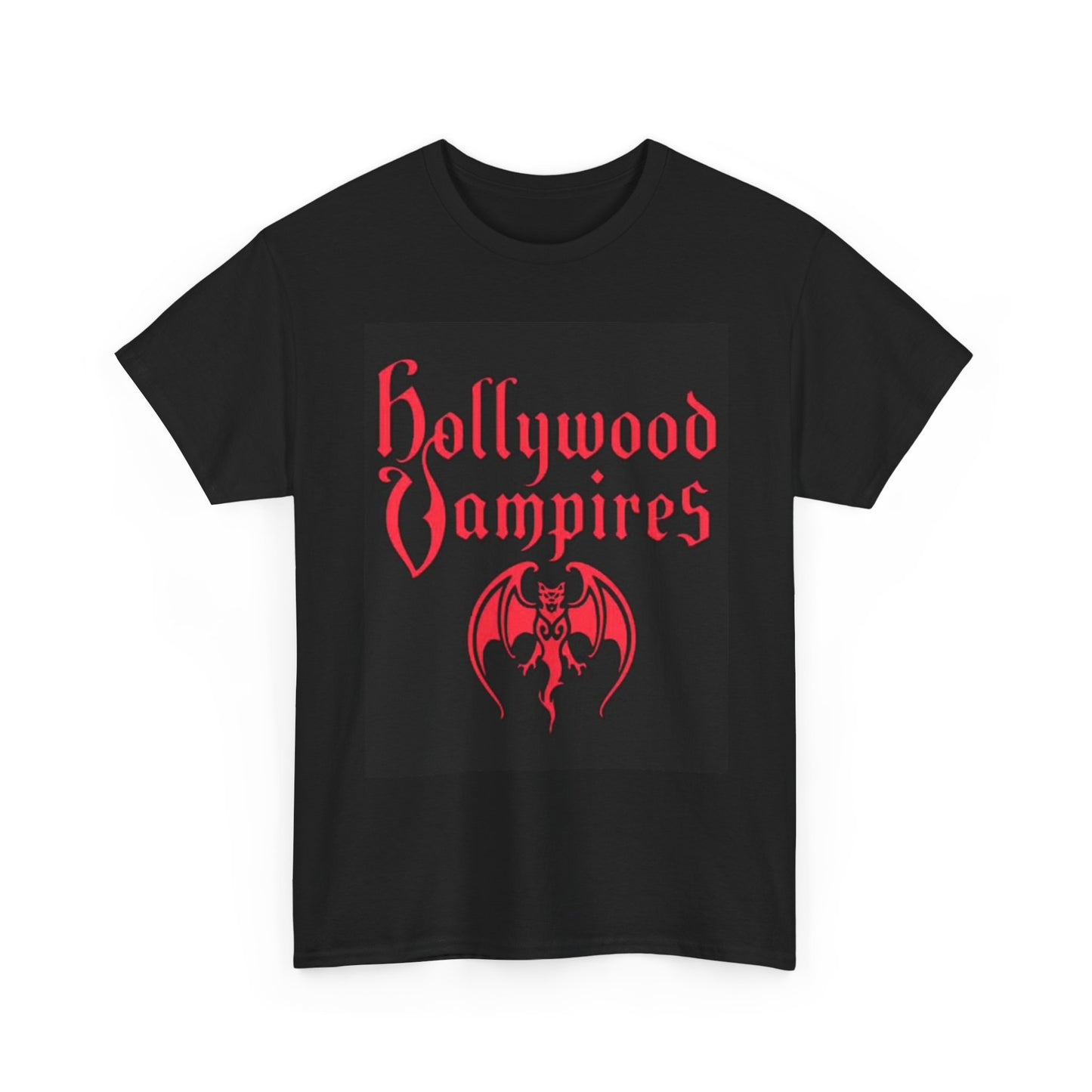 Hollywood Vampires Graphic T Shirt Retro Rock Band Unisex Heavy Cotton Tee