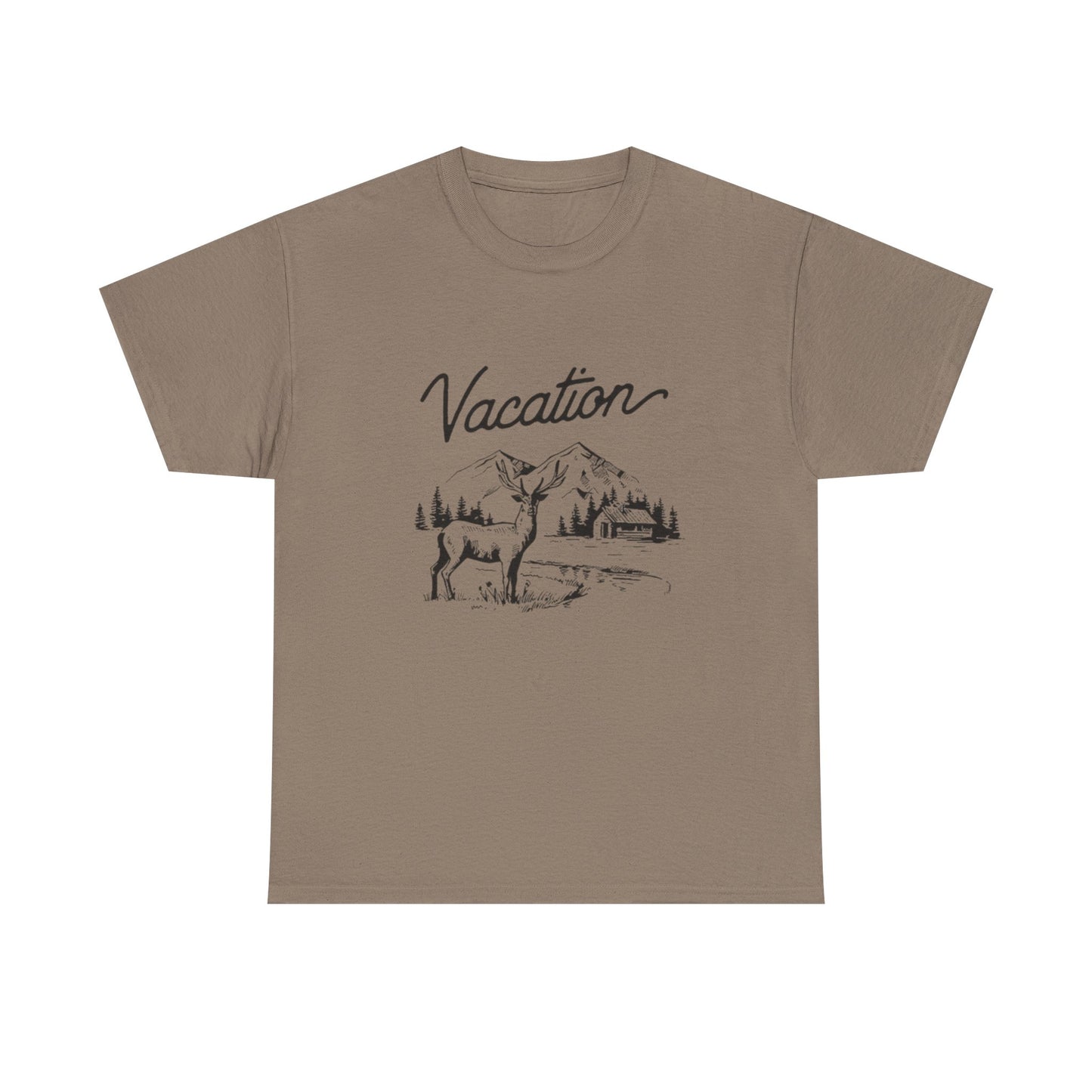 Vacation Camping Graphic T Shirt Unisex Heavy Cotton Tee