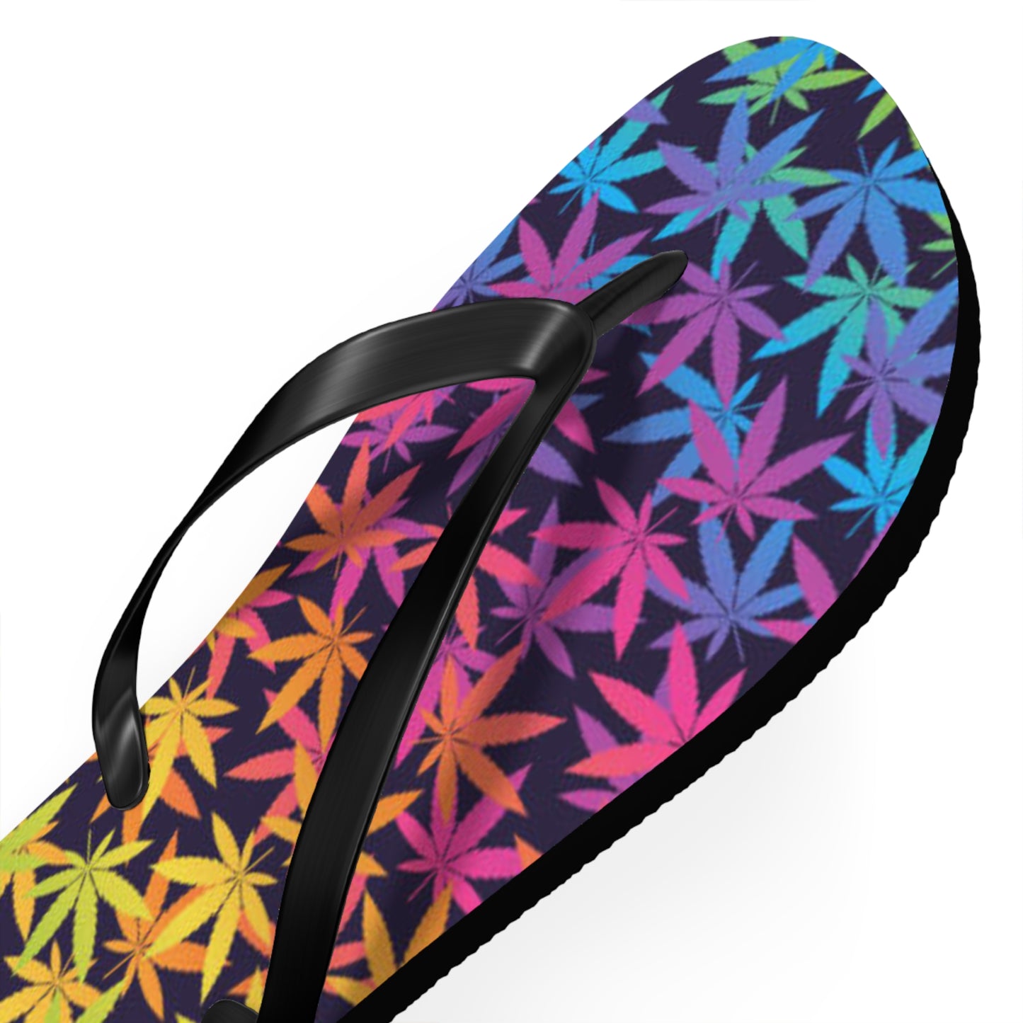 WAVES And SUN Co Sandals Marijuana - Flip Flops -Slides Summer Beach BRAND NEW
