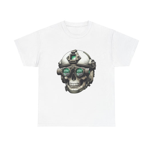 ZYN T Shirt Skull operator Tucker Carlson Gillis Funny Gift Unisex Heavy Cotton