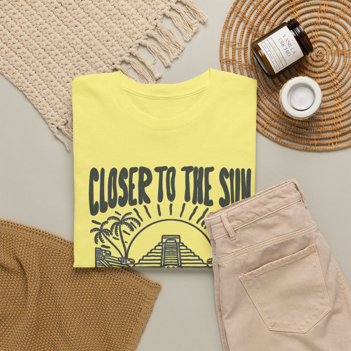Closer to the Sun Riviera Maya Mexico T-Shirt Men's Graphic Tee