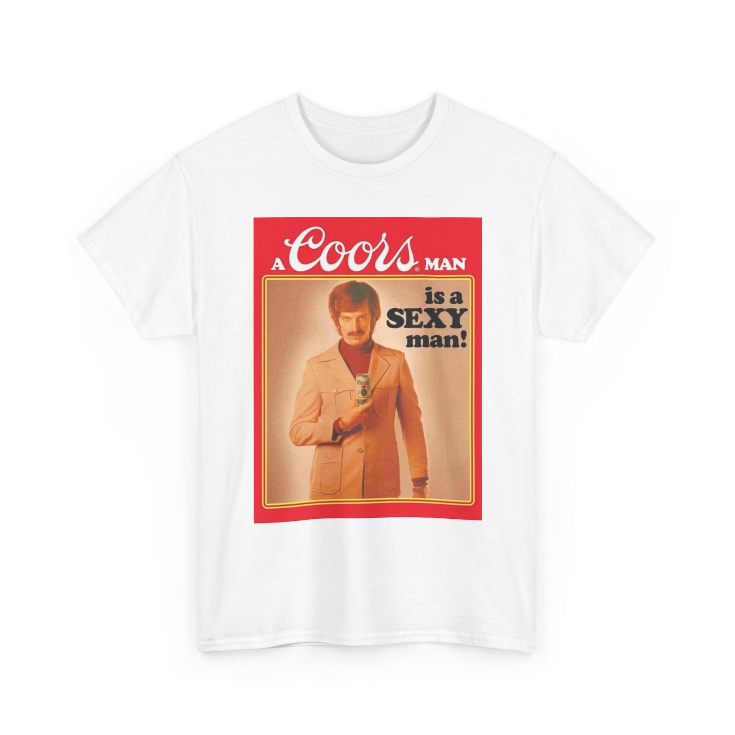 Coors Shirt Vintage Poster Retro Graphic 80s Art Beer Unisex Heavy Cotton Tee