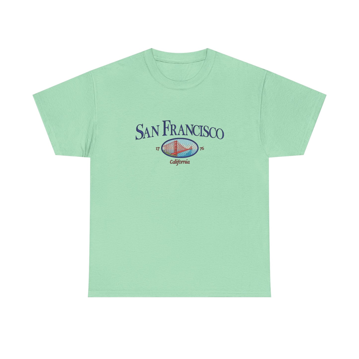 San Francisco California Retro Graphic T Shirt NEW Unisex Heavy Cotton Tee