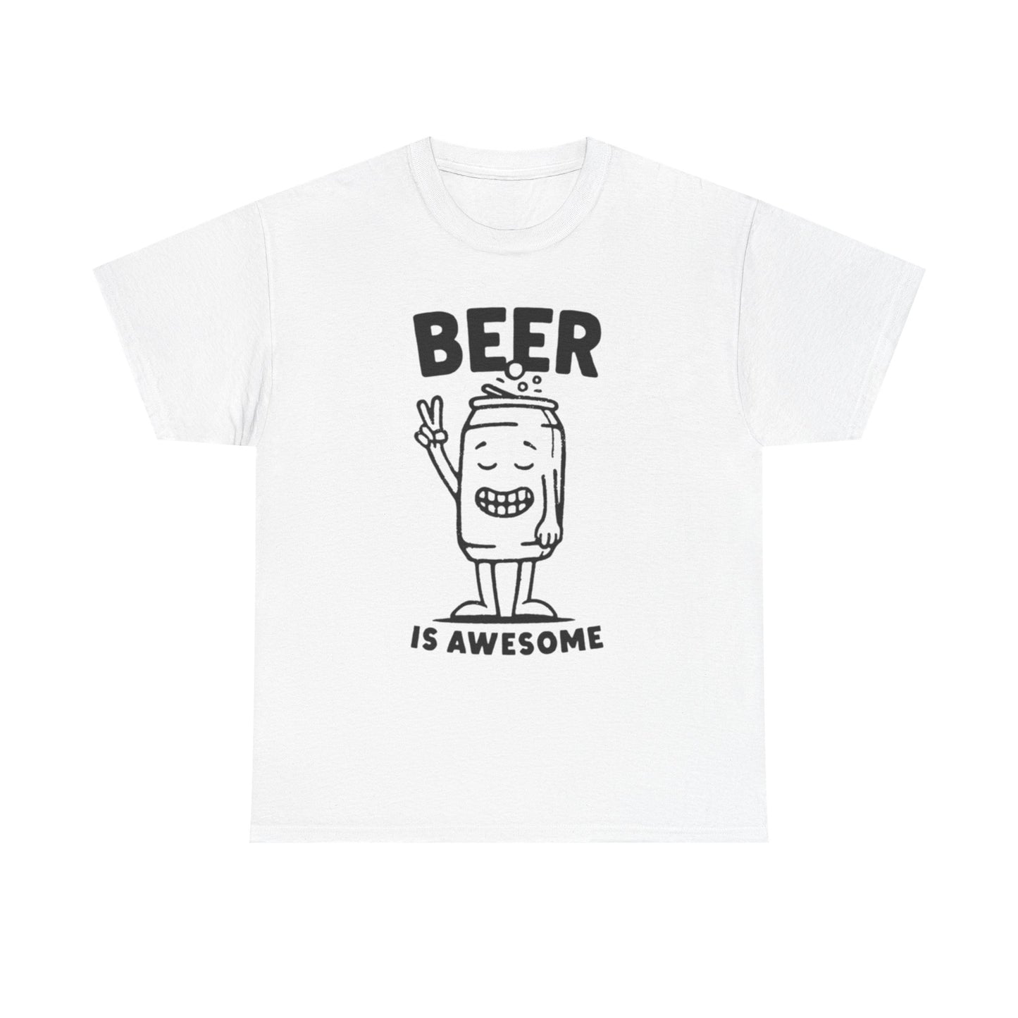 Beer Is Awesome Graphic T Shirt ADULT NEW