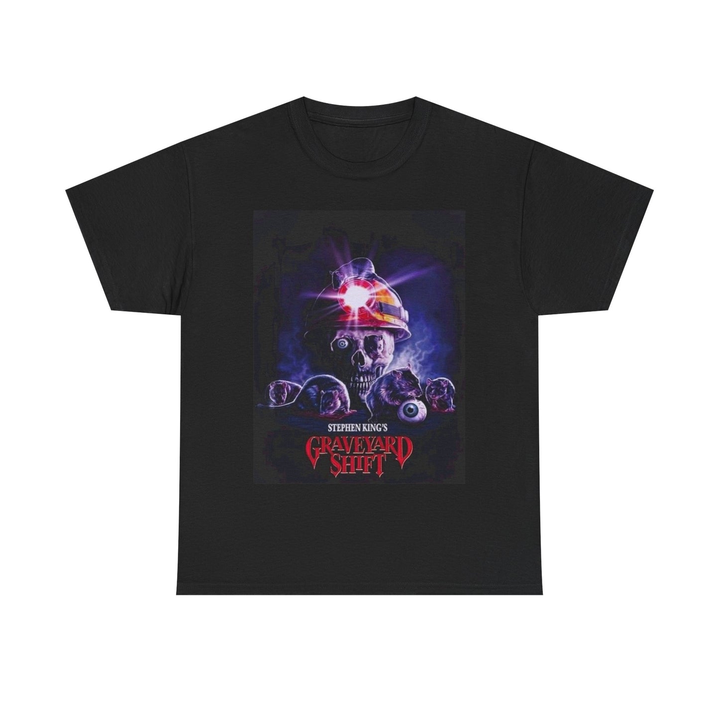 The Graveyard Shift Movie Poster Shirt Retro Horror Vintage Unisex Heavy Cotton