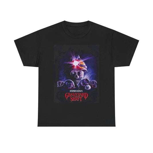 The Graveyard Shift Movie Poster Shirt Retro Horror Vintage Unisex Heavy Cotton