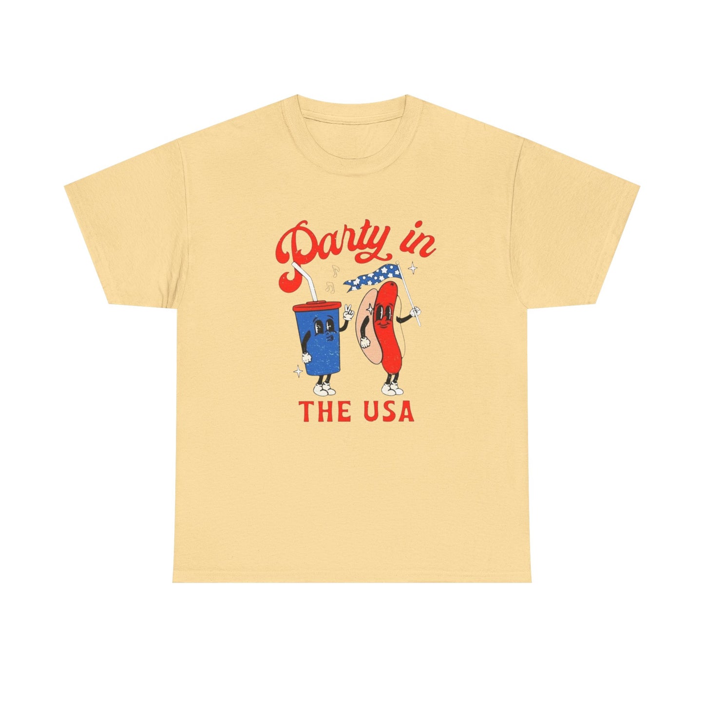 Party In The USA BBQ 4th July Graphic T Shirt ADULT NEW