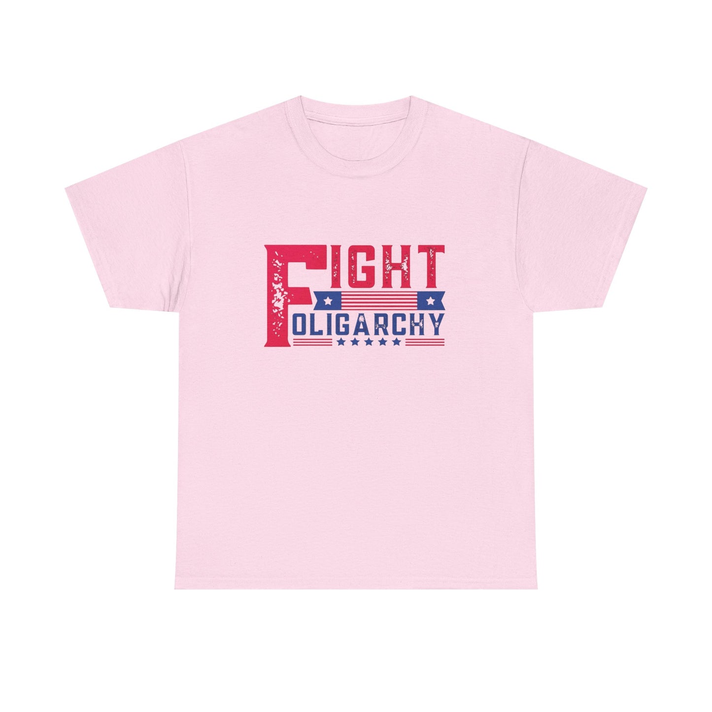 Fight Oligarchy Tour AOC Sanders Graphic T Shirt Unisex Heavy Cotton Tee