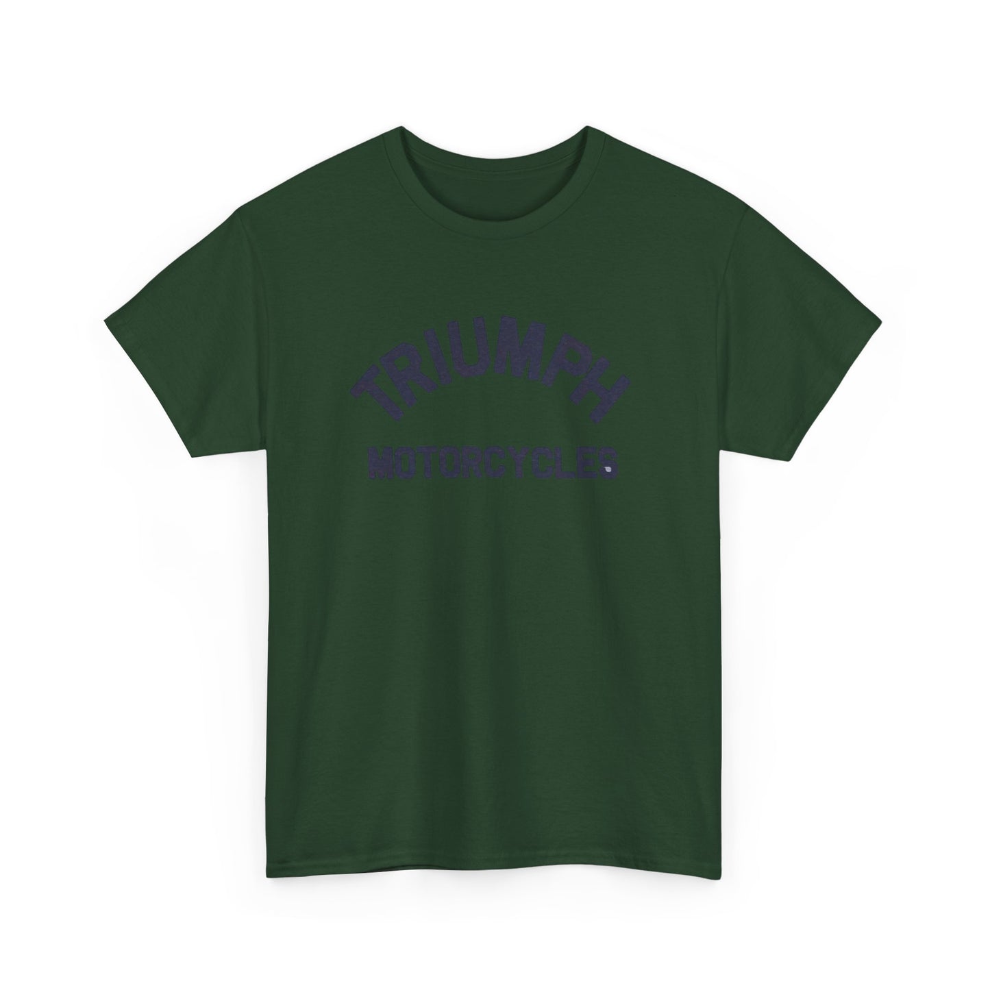 Triumph Motorcycles Tshirt Vintage Logo Classic Fit Unisex Heavy Cotton Tee