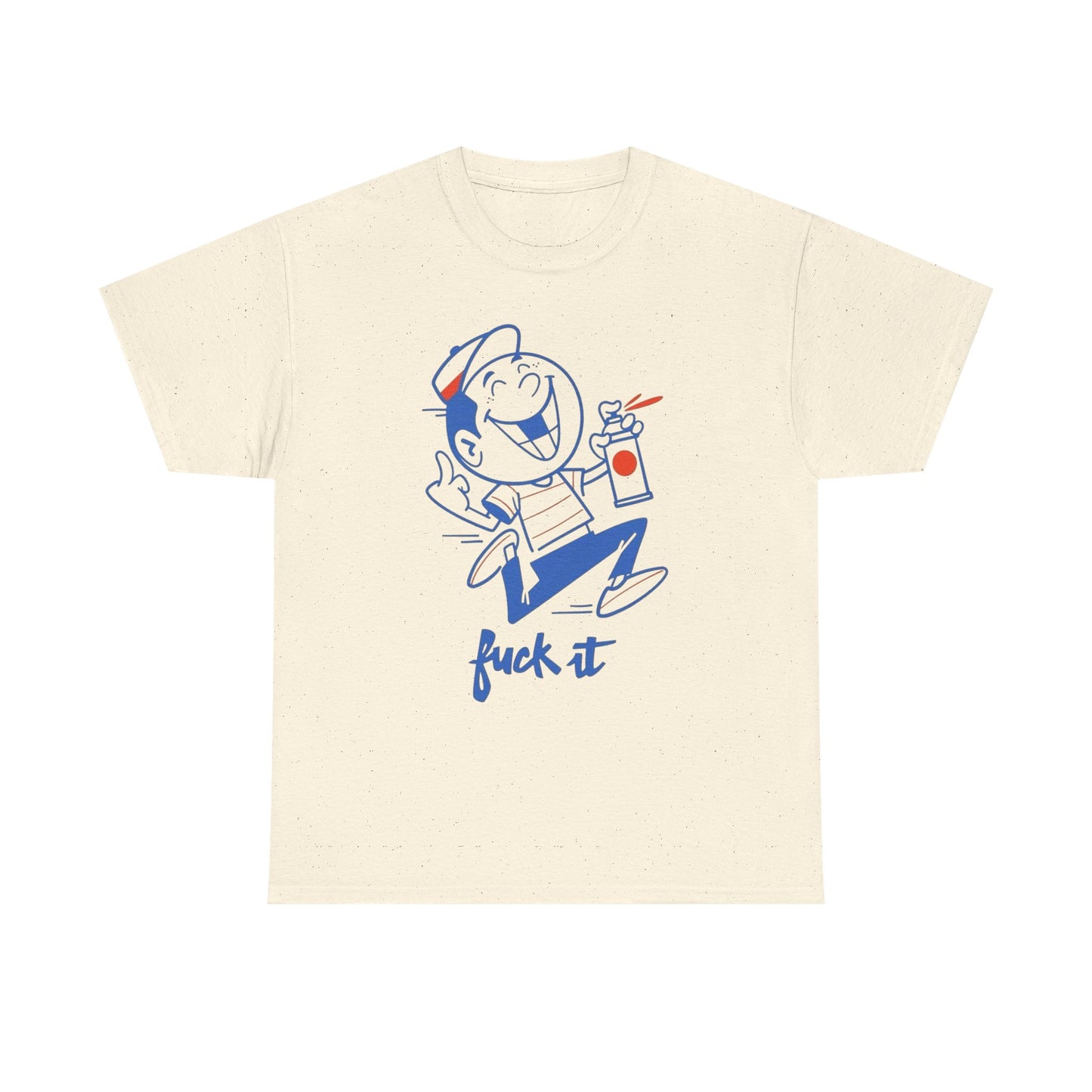 F It Funny Cartoon Art Graffiti Graphic T Shirt NEW Adult Unisex Heavy Cotton