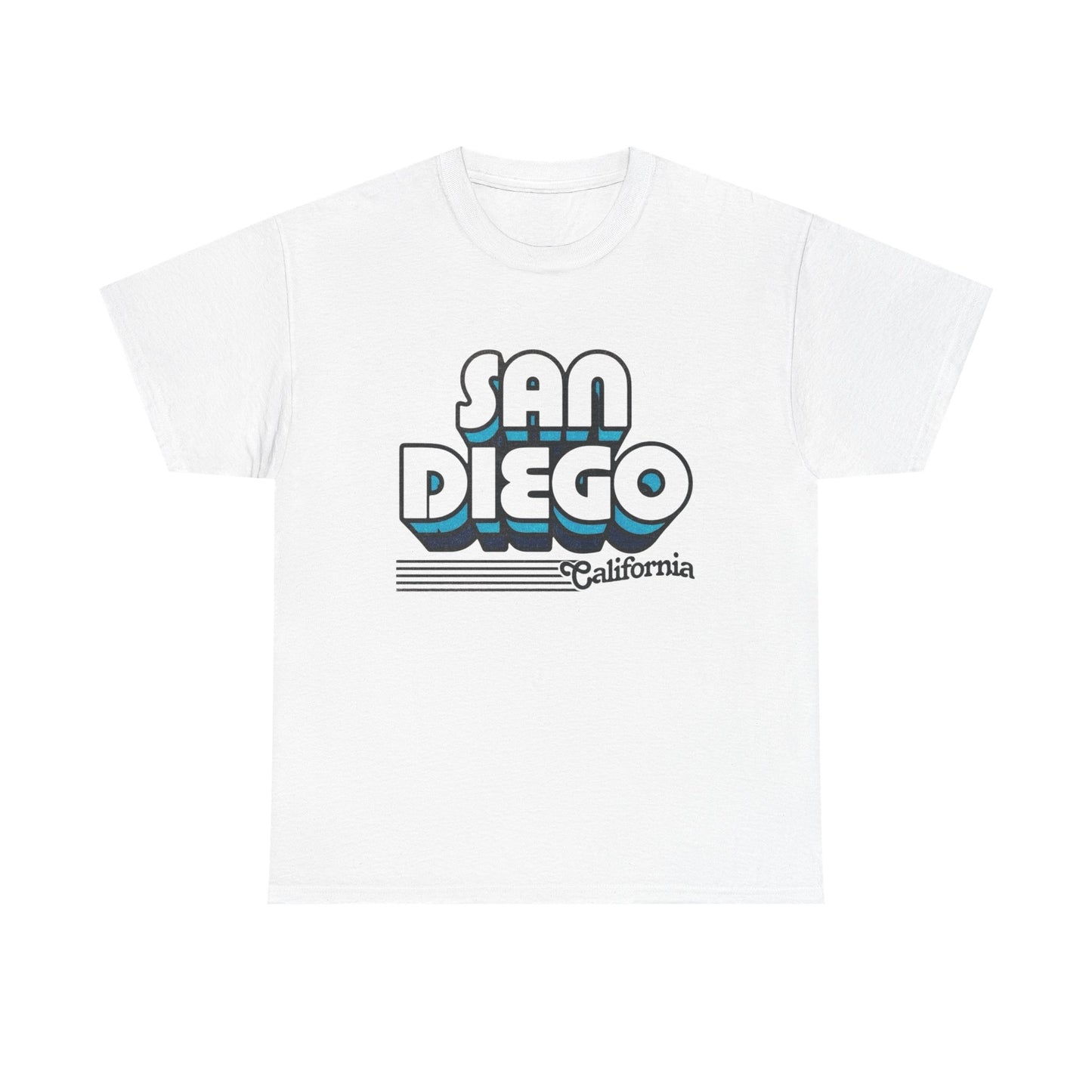 San Diego California Retro Graphic T Shirt NEW Unisex Heavy Cotton Tee
