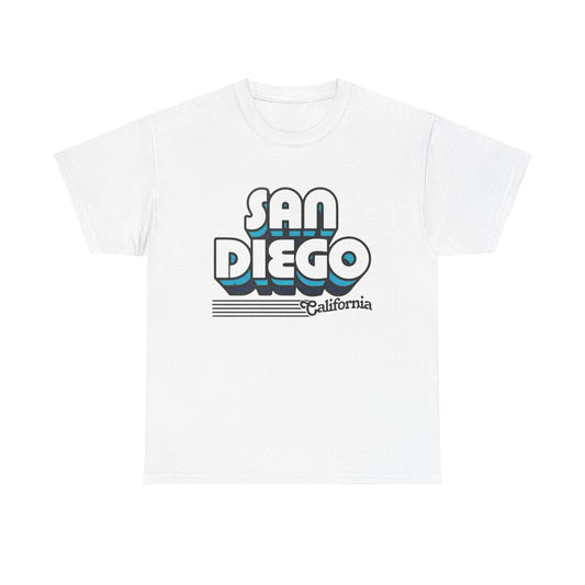 San Diego California Retro Graphic T Shirt NEW Unisex Heavy Cotton Tee
