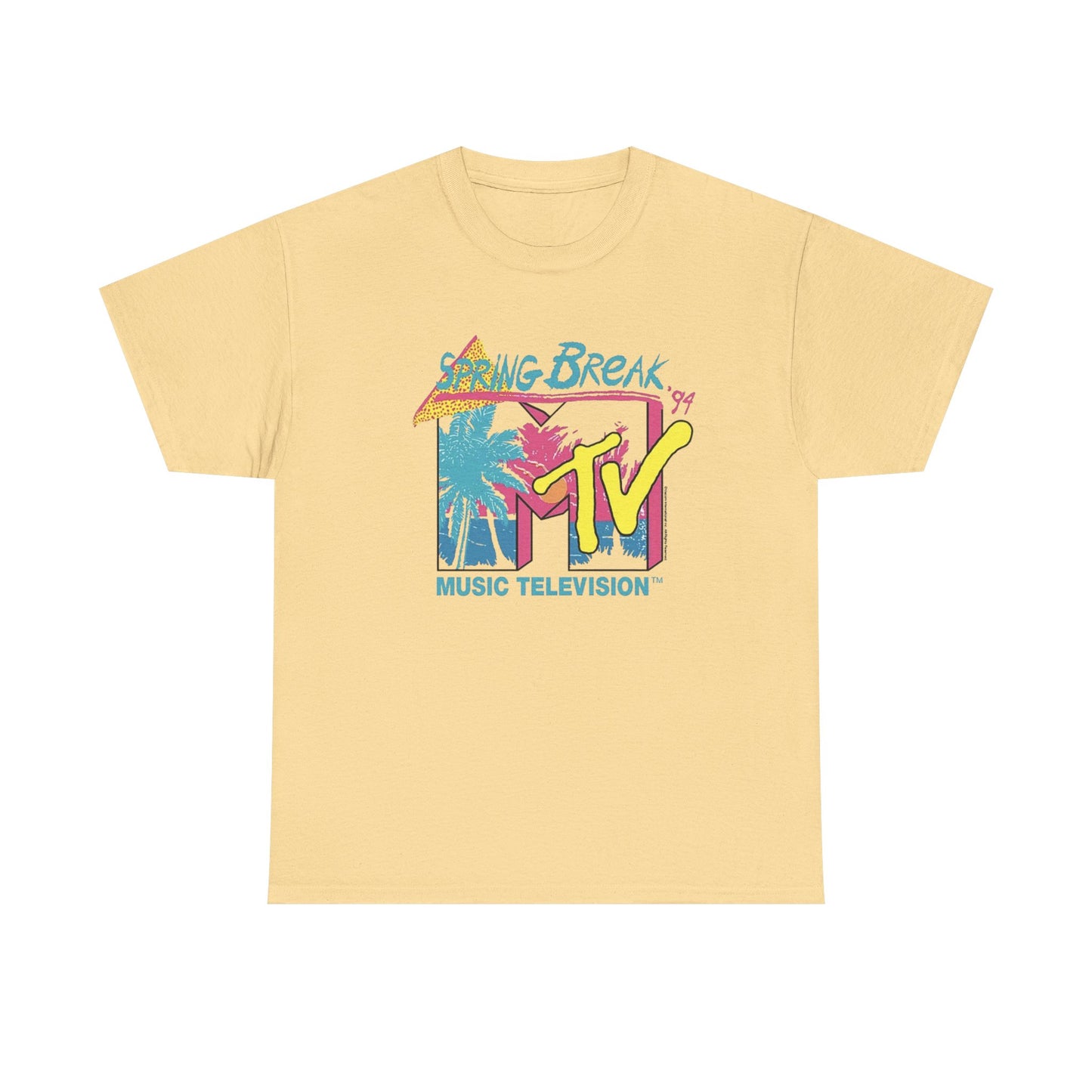 MTV Spring Break 94 Graphic T Shirt Vintage Heavy Cotton Tee