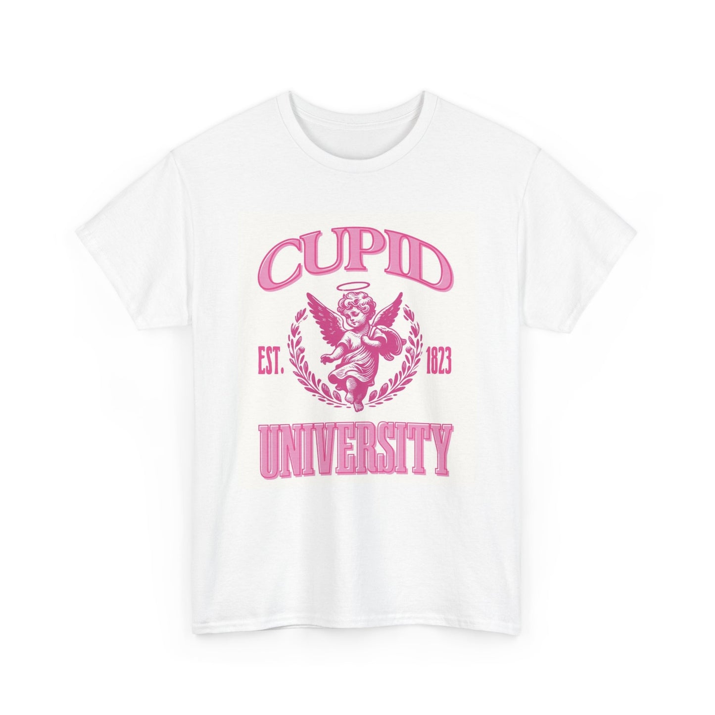 Cupid University Cute Graphic T Shirt Vintage Heavy Cotton Tee