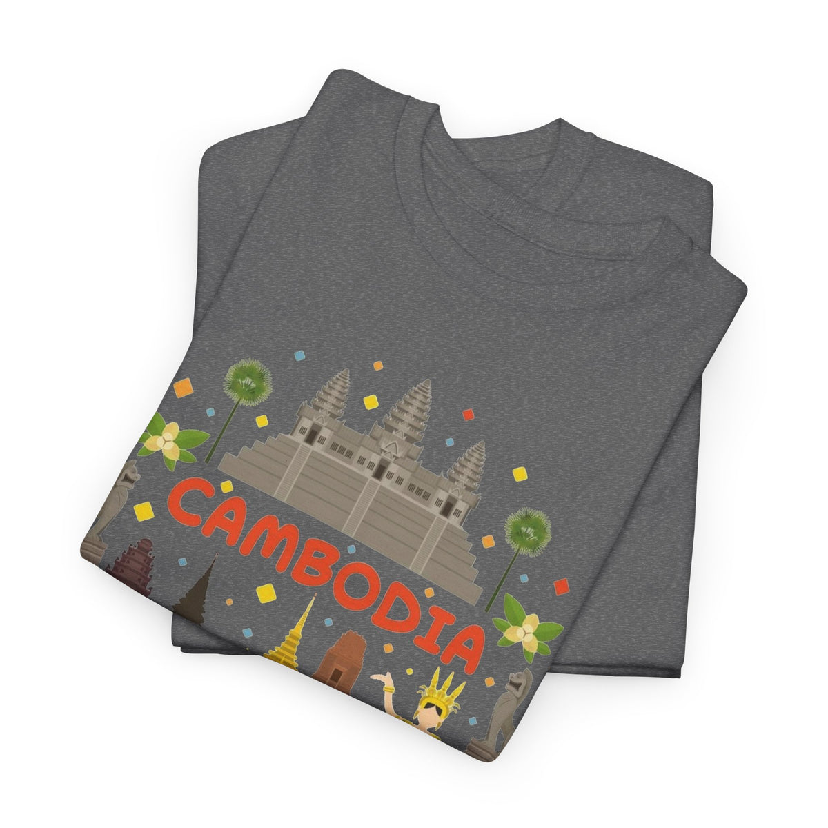 Cambodia Angkor Wat Temple Graphic T-Shirt Men's Graphic Tee